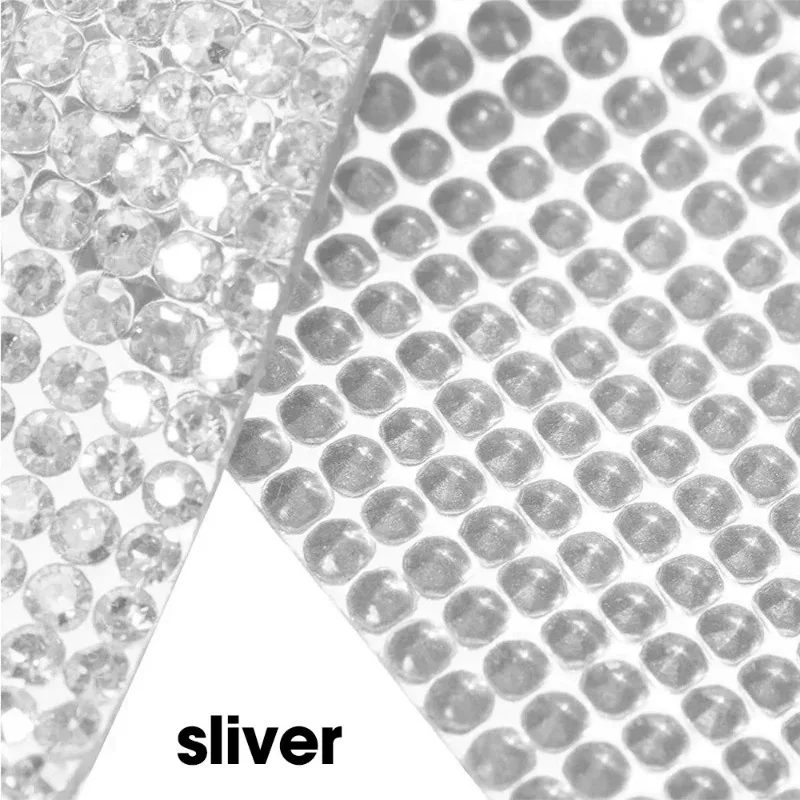 1 Roll Self-Adhesive Crystal Rhinestones Tape Crystal Diamond Mesh DIY Decoration Rhinestones Sticker for Crafts Cake Decoration