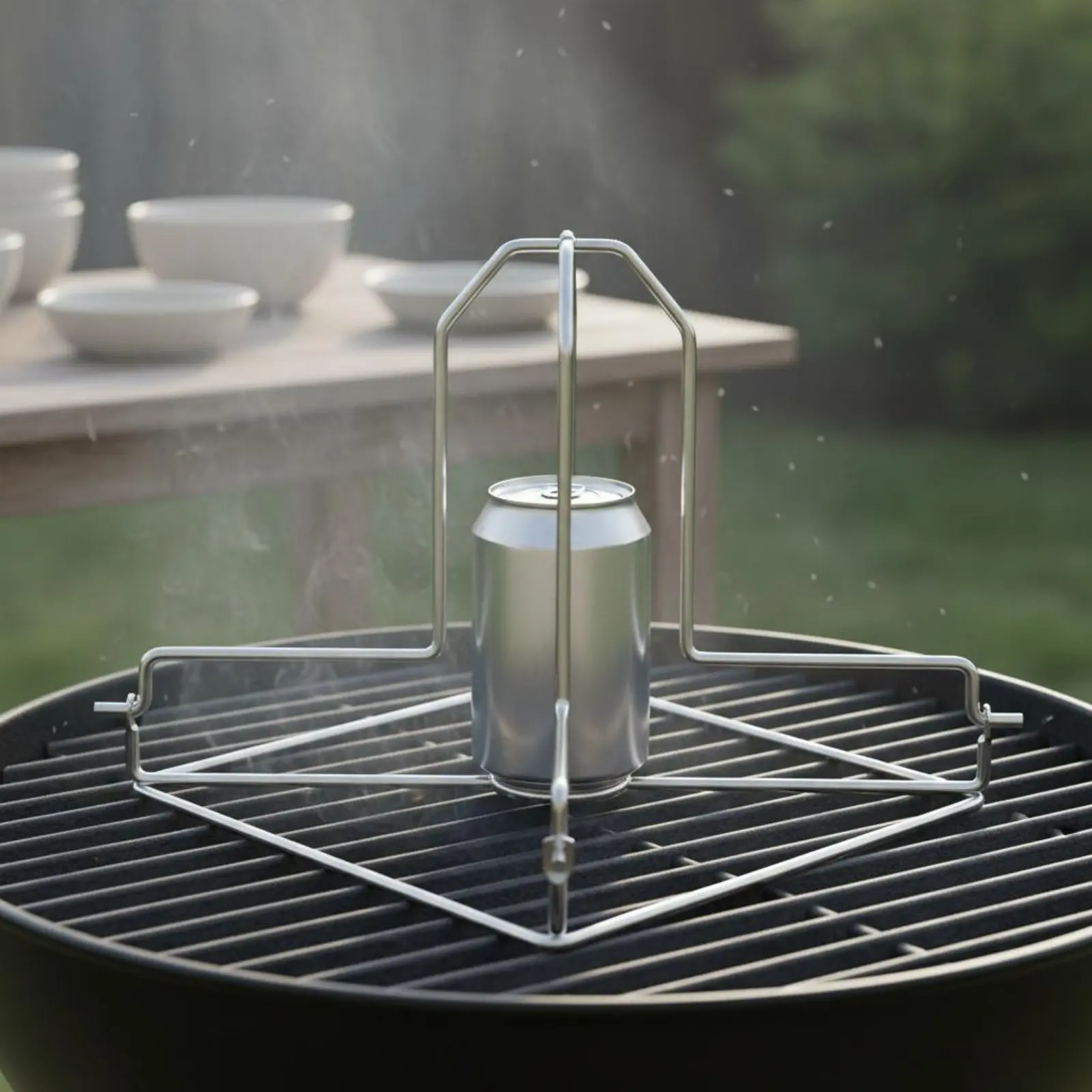 Beer Can Chicken Rack Sturdy and Long-Lasting Beer Can Chicken Holder Grilling Accessory Even Cooking Flavor Infuser for Campers