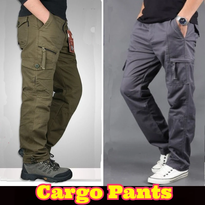 men-cargo-pants-summer-multi-pocket-loose-tactical-long-trousers-breathable-outdoor-casual-multifunctional-hiking-travel-daily
