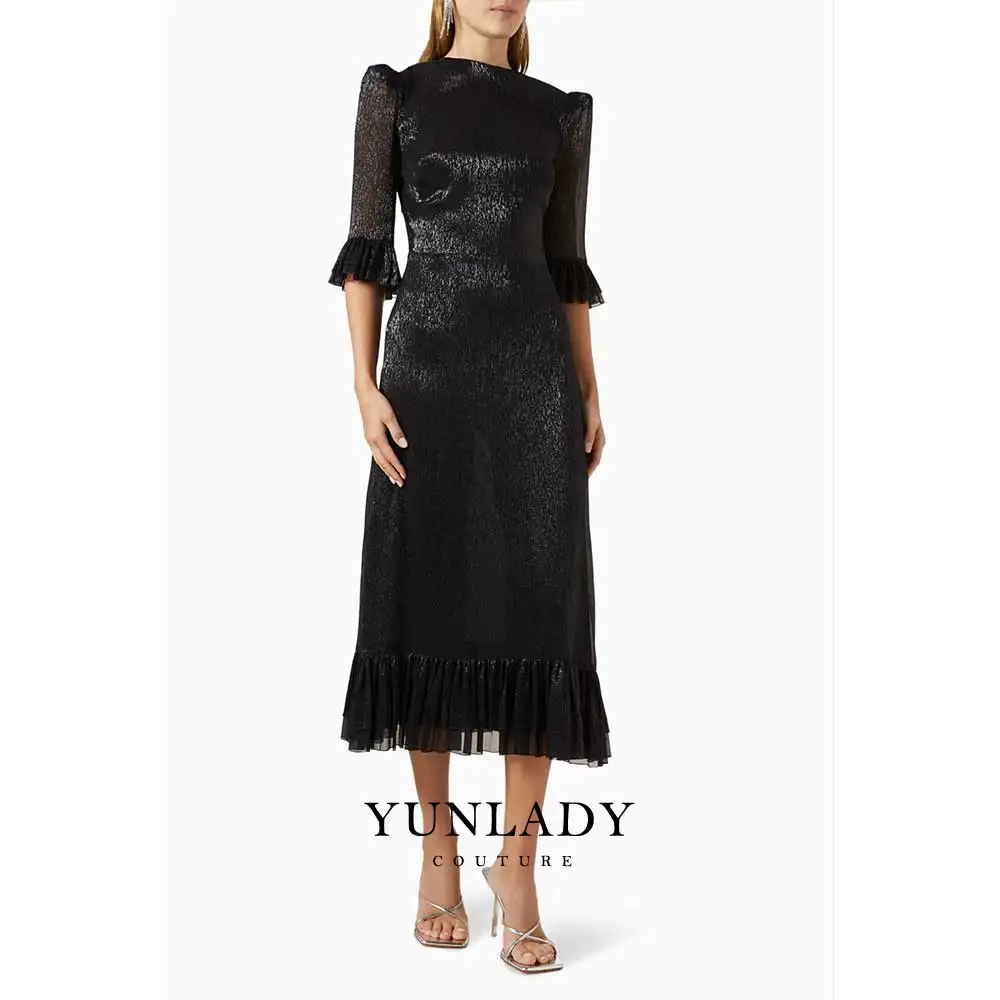 

YUNLAN Gorgeous Vampire's Wife Evening Gown Bride/Mother's Dress 2026 Saudi Arabian Lady Wedding Guest Formal Midi Dress
