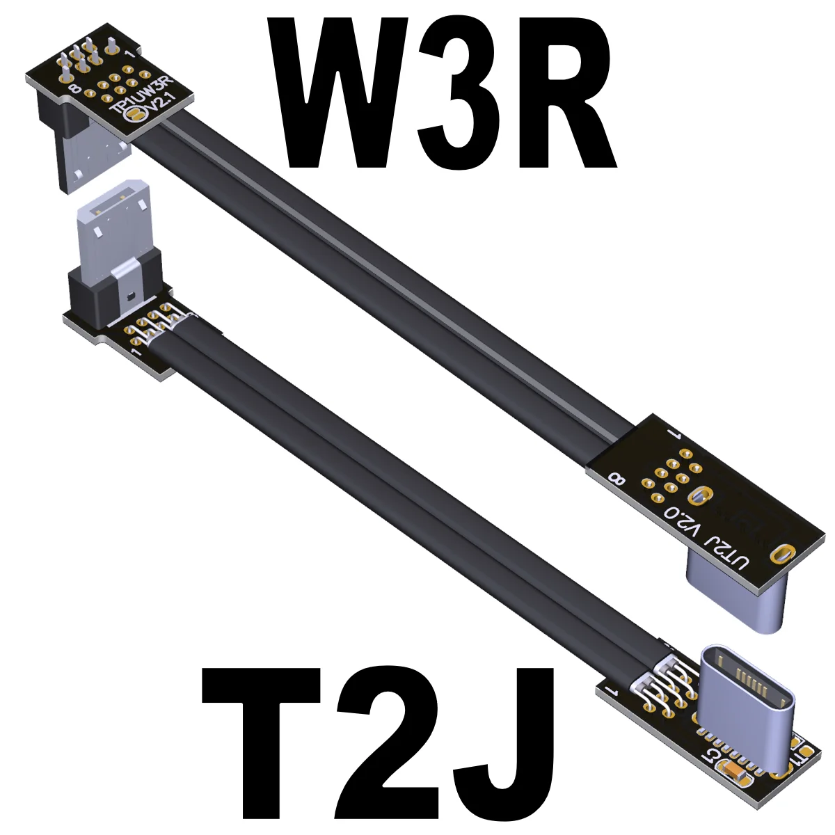 FFC Tipe-C USB 2.0 Mikro B Kabel Ekstensi 90 Lipat FPV OTG Slim Datar Lembut FPC Charge untuk Brushless Genggam Gimbal Monitor