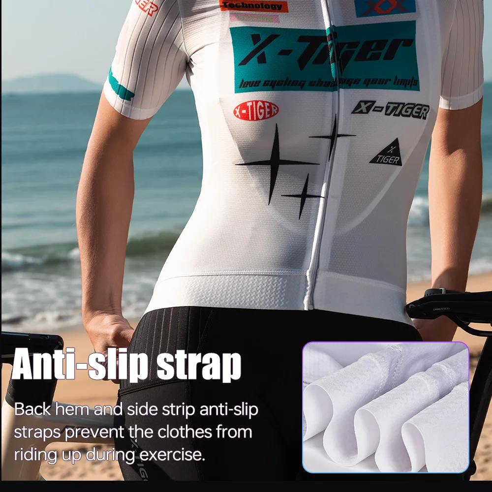 X-TIGER Cycling Jersey Woman Summer Pro Short Female Clothing Road MTB Bike Woman Cycling Clothing Lightweight Breathable