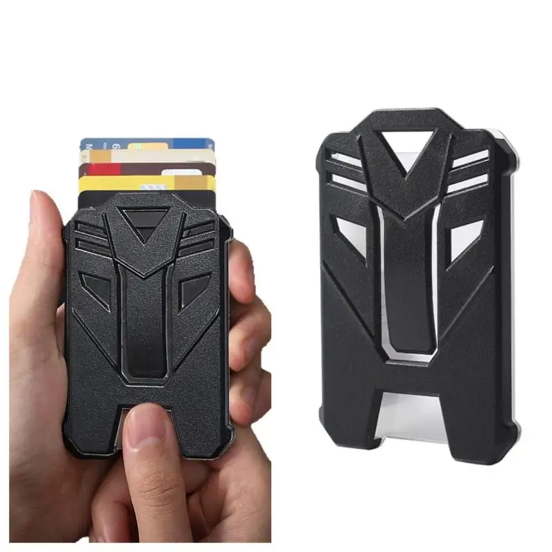 ID Card Holder Protective Cover Hard Plastic Case With Clear Window Heavy Duty Badge Holder For Office School