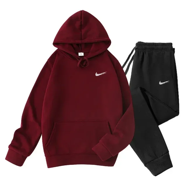 Brand clothing Autumn and Winter Hoodie Suit Men\'s Fashion Hoodie Brand Pants Casual Jogging Suit Sports Wear Sweatshirt Set