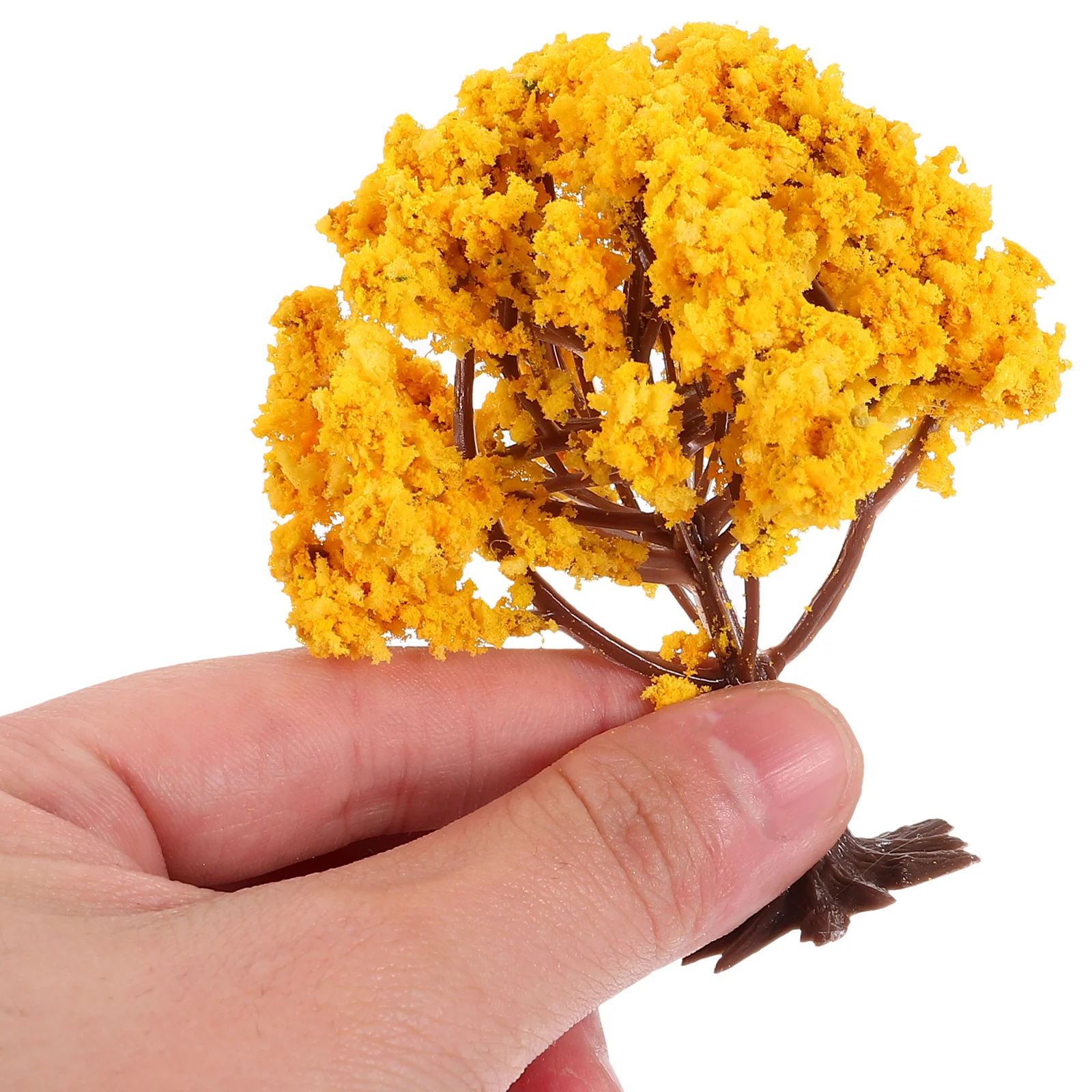 

10pcs Mini Artificial Trees Landscape Sand Table Decor Scenery Tree Simulation Diy Fake Outdoor Garden Miniature Plastic Plants