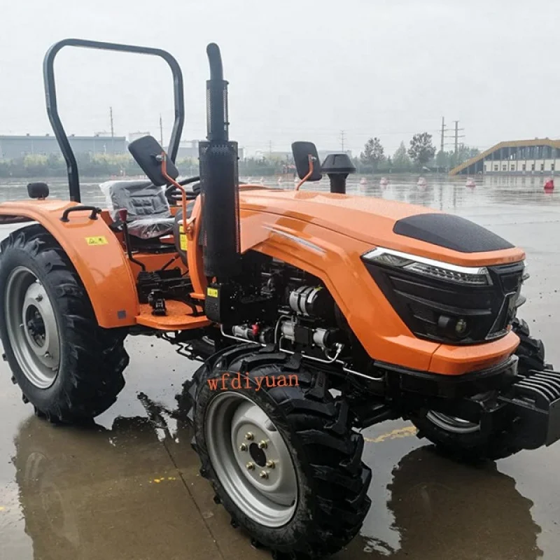

china：4x4 60hp sunshade farm tractor electric start traktor diesel engine trator