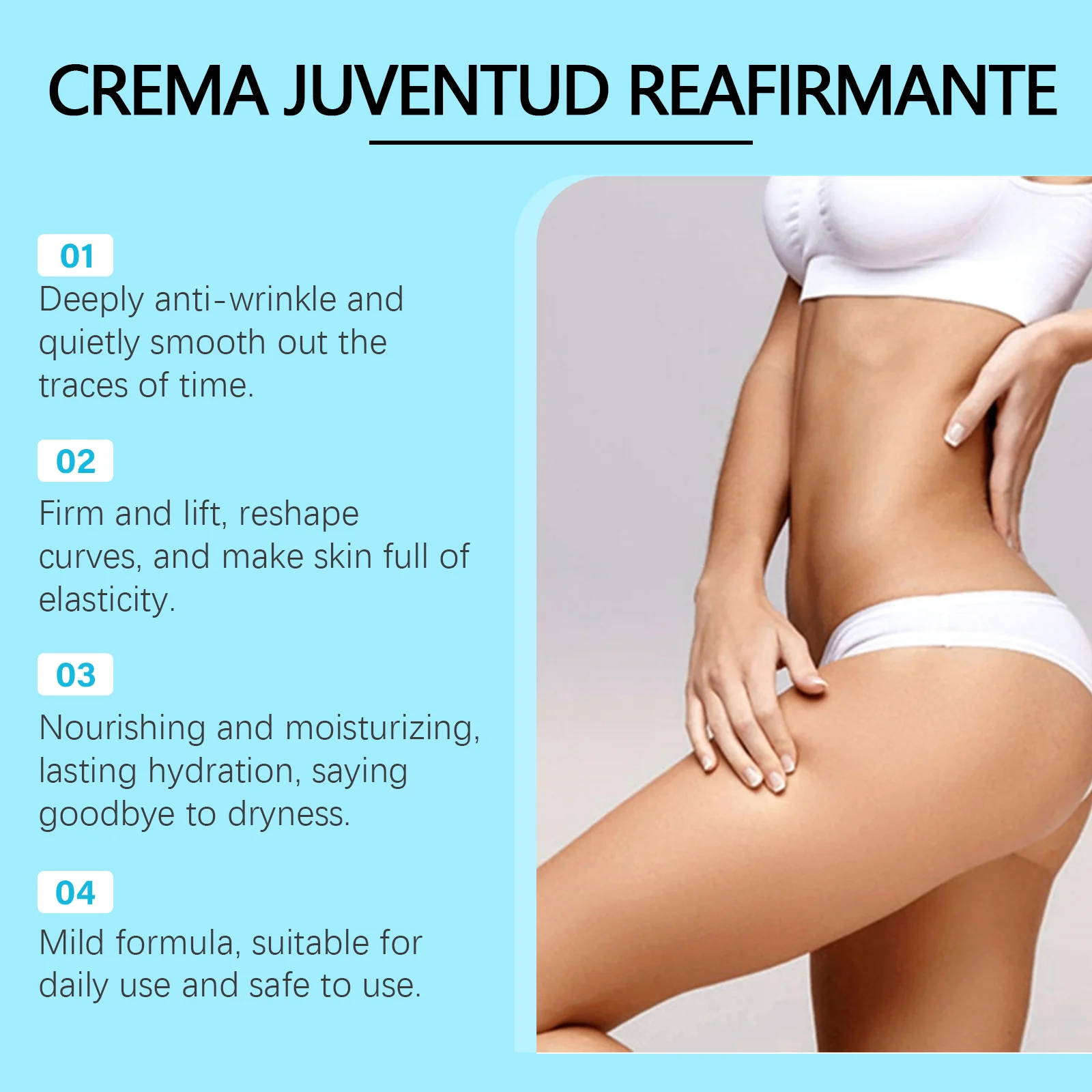 JAYSUING-Crème de soin raffermissante pour le corps, contient de l'acide hyaluronique pour éclaircir le teint, estomper la travaillait té et hydrater en profondeur la peau