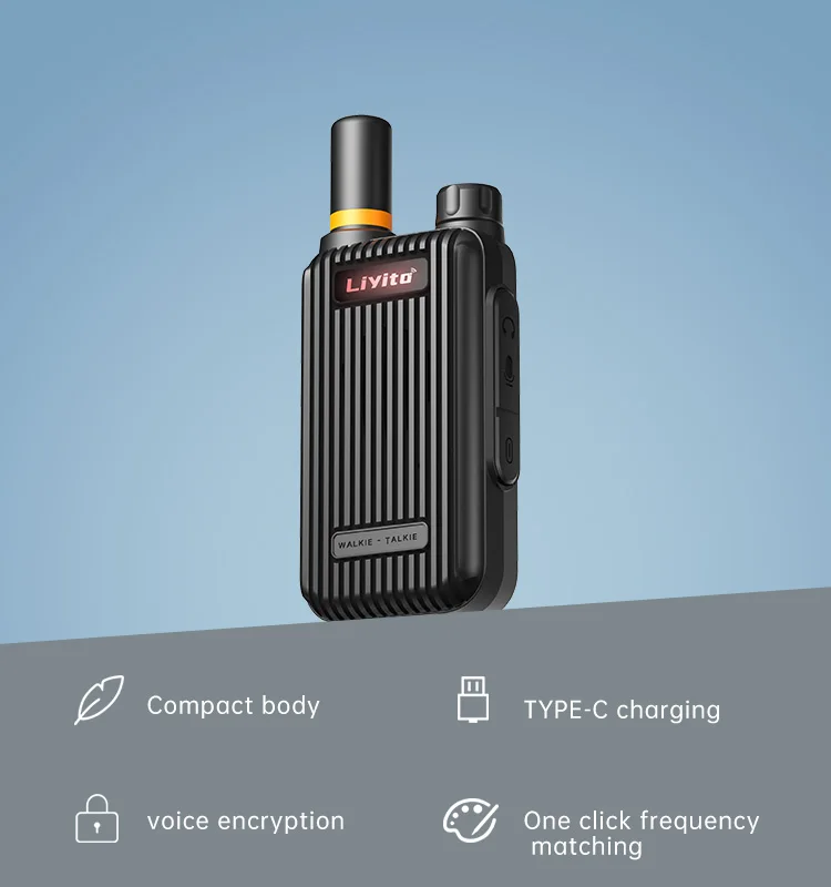 

Portable Mini UHF Walkie Talkie long range communication two way radio analog camping children hotel dining beauty