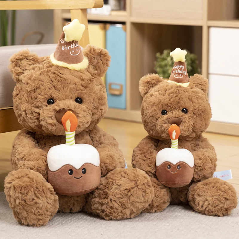 Niedliche kleine Bärenpuppe, Plüschtier, Mädchen schläft mit beruhigendem Lappen-Teddybär, Urlaub, Geburtstagsgeschenk, Kawaii-Plüschtier