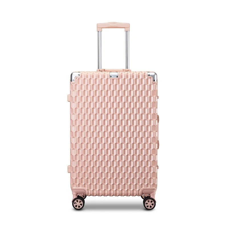 Universal wheel code case Travel case Aluminum frame luggage Large capacity trolley travel suitcases woman