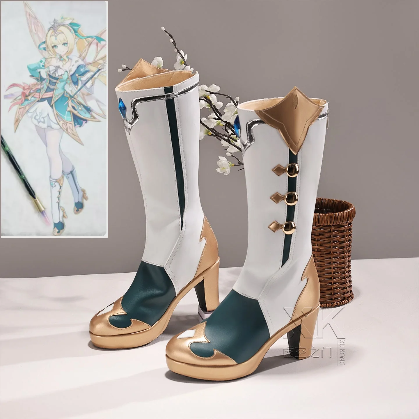 Game Genshin Impact Snezhnaya Vesna Cosplay Shoes Boots Halloween Party for Women Men Carnival Props