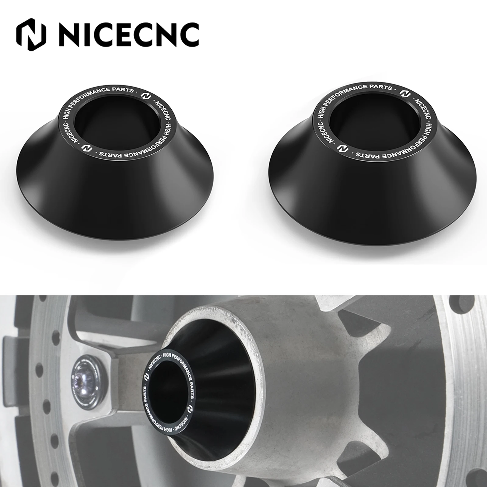 

For Harley Road Glide FLTR Custom FLTRX Tapered Front Wheel Spacers Kit Road King FLHR 2008-2019 Street Glide FLHX Special FLHXS