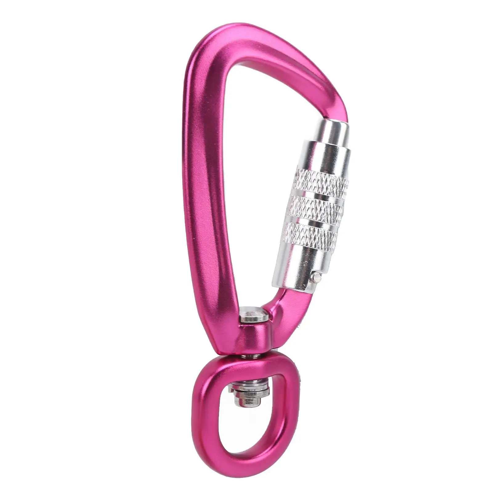 Auto Locking Carabiner Clip with 360° Rotational Hook - 4KN Pull Strength for dog Leash, Hammocks, Backpacks, Climbing Gear