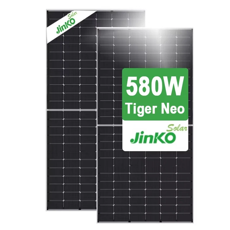 Jinko 580w bifacial solar panel N-type 575w 585w 590w 595w 600W Household grid-connected and off-grid solar power generation