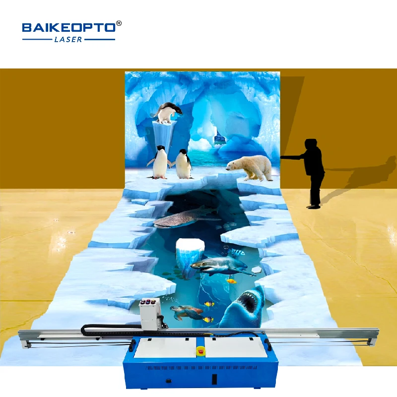 Multi Color Inkjet Printer Wall and Floor Ground 2 in 1 Printing Machine Wall Printer UV 5D