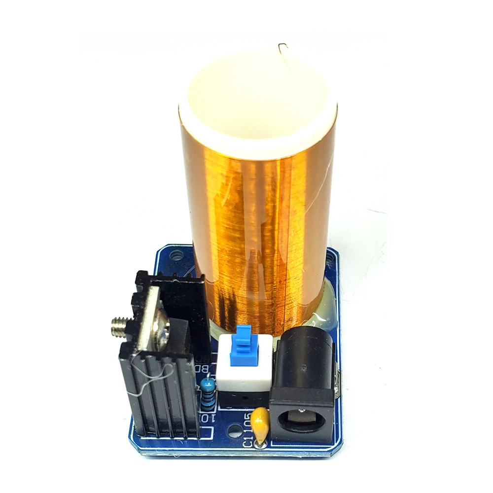 BD243 DIY Mini Tesla Coil Kit Empty Lights Technology Magic Props BD243C DIY Electronic Kit Parts Tesla Coil Module