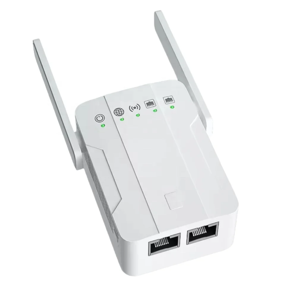 Long Distance WiFi Booster Dual Band Wireless Network Repeater With 2 Antennas Wifi Range Extender 1200Mbps Wifi Repeater