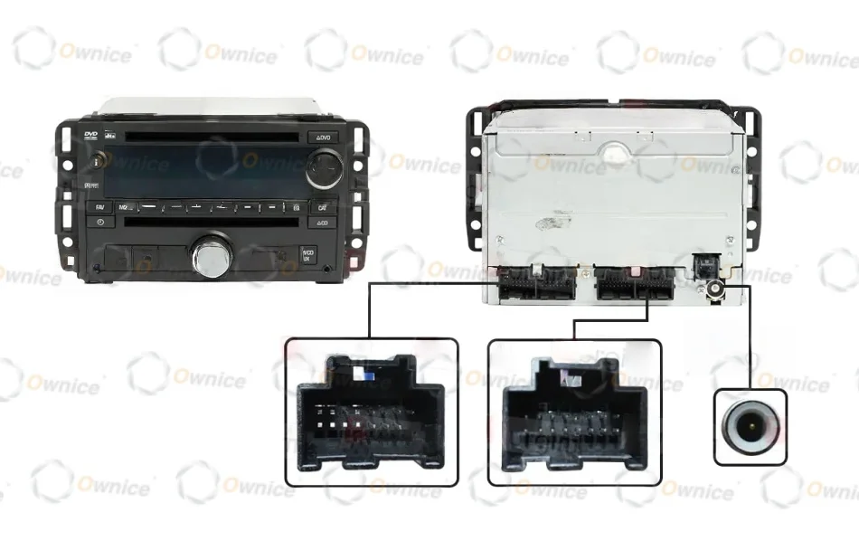 Ownice 10 for CHEVROLET SILVERADO TAHOE EQUINOX IMPALA TRAVERSE GMC ACADIA SIERRA 2007 -2012 Car Radio Player Fascia Panel Frame