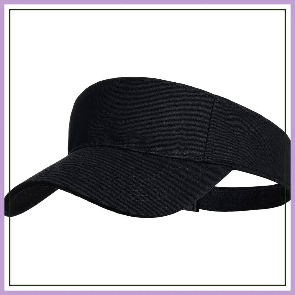 

Sport Sun Visor Hats for Women Men, Adjustable Cotton Ball Caps for Golf Running Outdoor