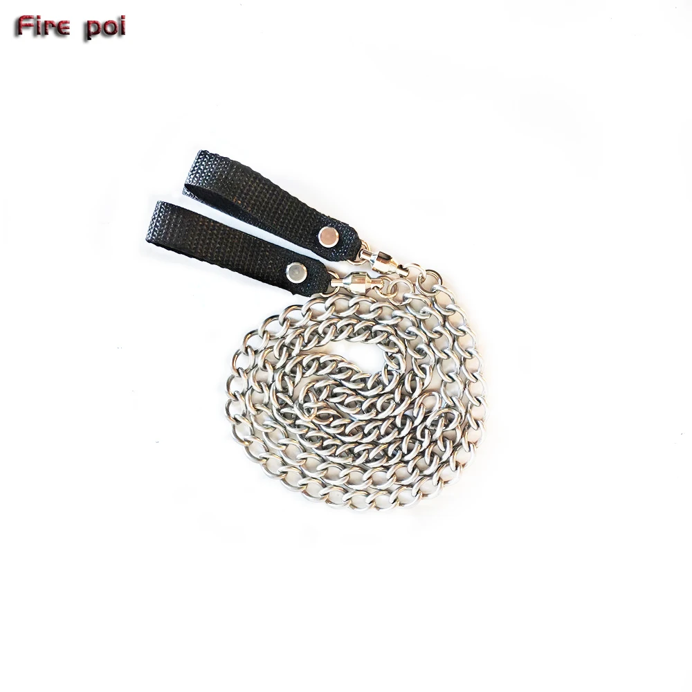 Fire Juggling poi A pair of pro handle traction chains