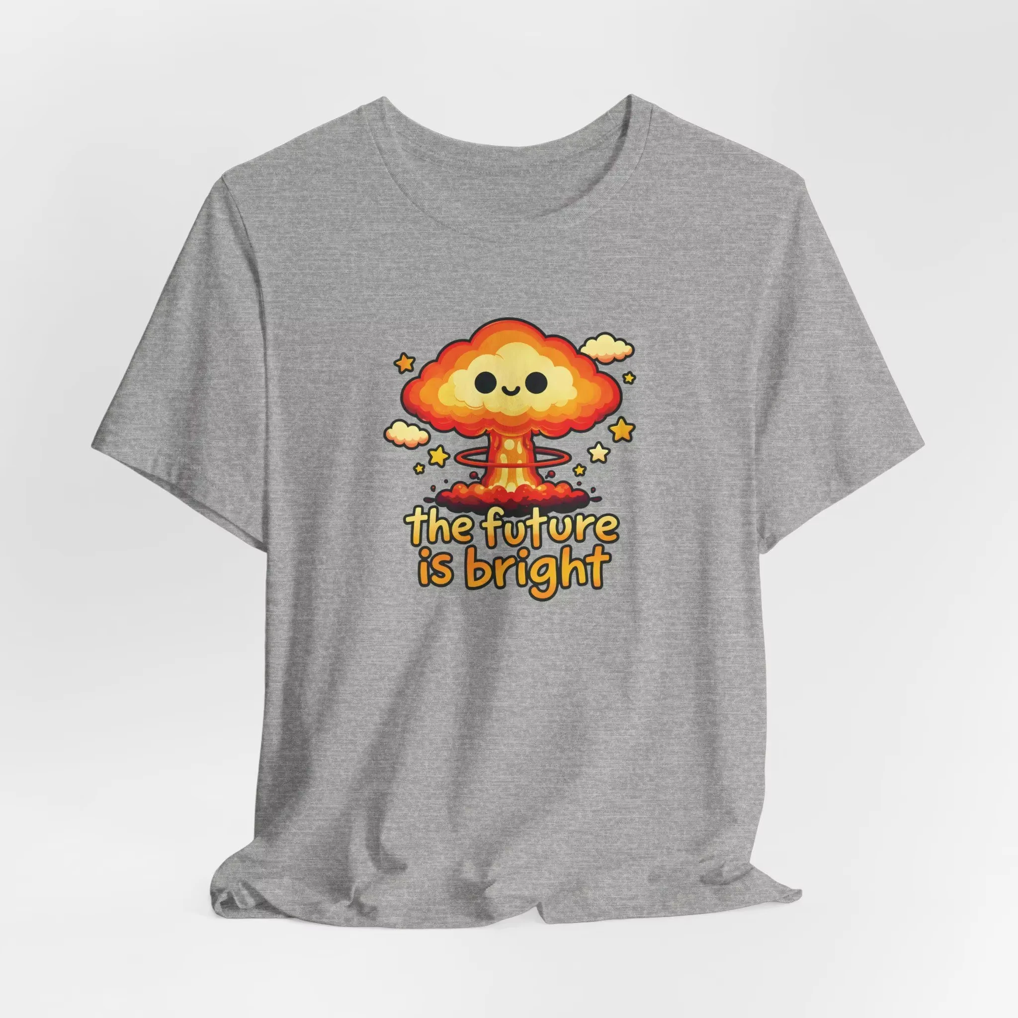 Funny Dark Humor Shirt Funny Statement Tee The Future Is Bright T-Shirt Cute Nuclear Explosion Tee Sarcastic Graphic T Shirt