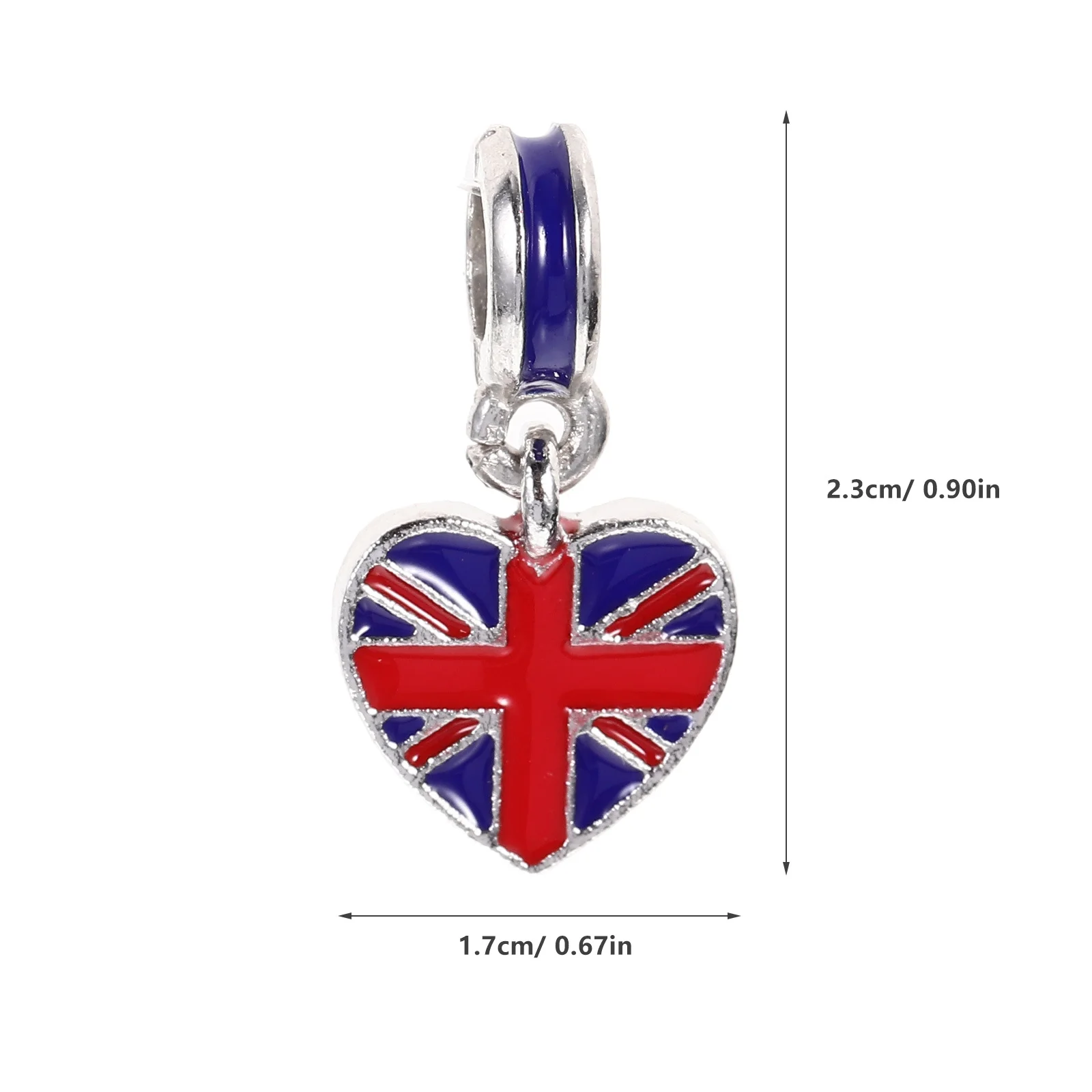 10Pcs Britain Flag Bracelet Alloy Durable Hand Chain Jewelry for Women Unique British Style Daily Wear Gift