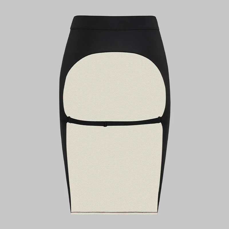 New black waist hugging tight skirt with sexy exposed buttocks design for summer 2026 beach bikini design Skirts Women'sClothing - Image 6
