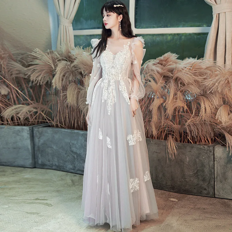 Bequemes, leichtes, durchsichtiges, dünnes Abendkleid für Damen, Abschlussfeier, Geburtstag, Abschlussball, Bankett-Abendkleid