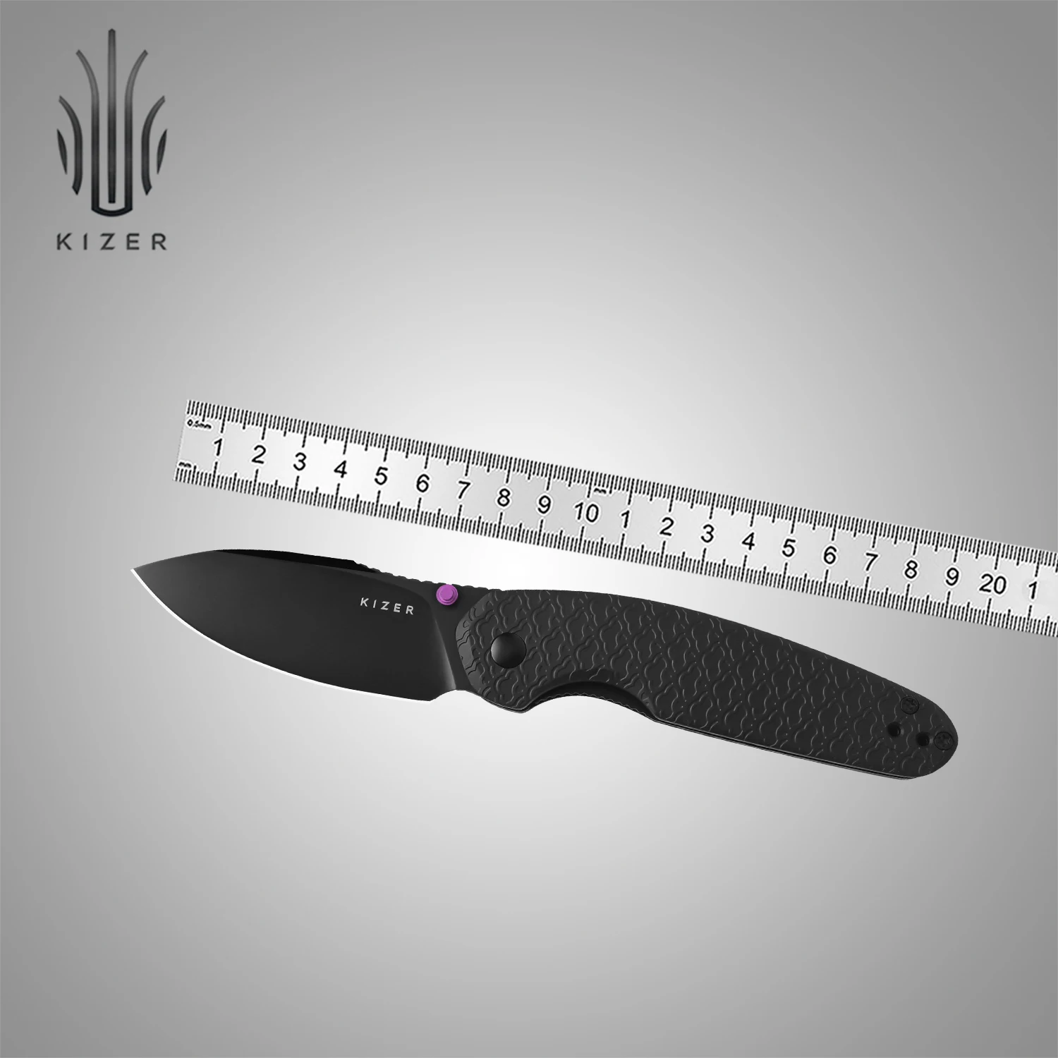 Coltello tascabile Kizer EDC Meteora V3730A1/A2/A3 Micarta/Alluminio/Richlite con manico lama Nitro-V Coltelli pieghevoli da campeggio all'aperto