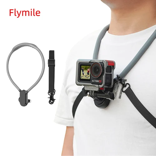 Soporte de cuello para DJI Osmo Action 5 Pro 4/Gopro 13/Insta360 Ace Pro/2, Vista de la primera persona Montar Correr Accesorios de grabación Vlog