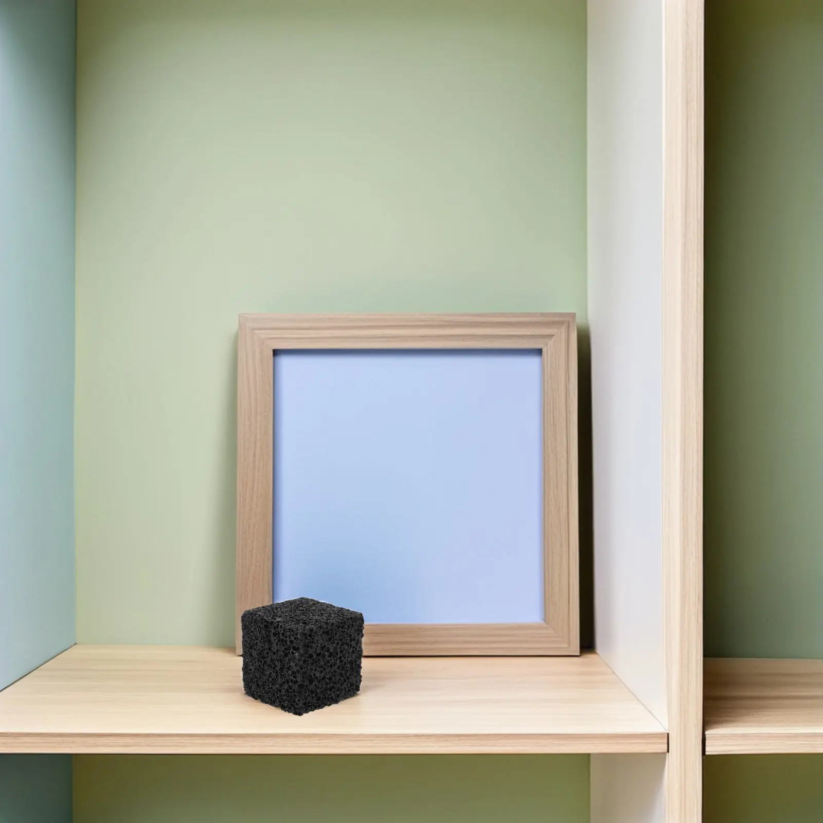 

Volcanic Stone Diffuser Set Black Lava Cube Aromatherapy Stone for Essential Oils Passive Diffuser Modern Home Office Decor