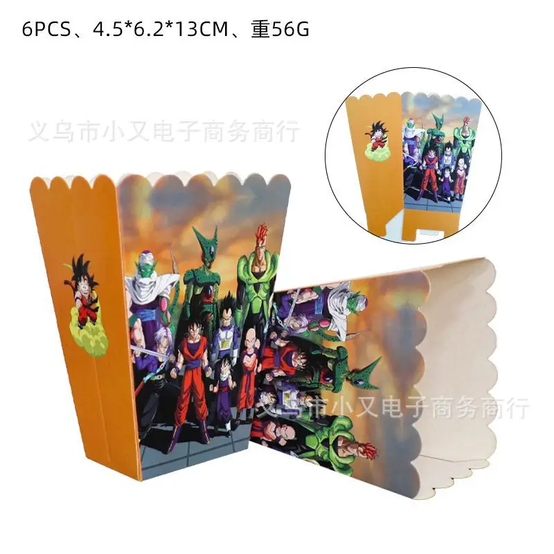 Dragon Ball Birthday Decorations Aluminium Balloon Cake Decoration Son Goku Theme Party Supplies Plates Candy Box Baby Shower