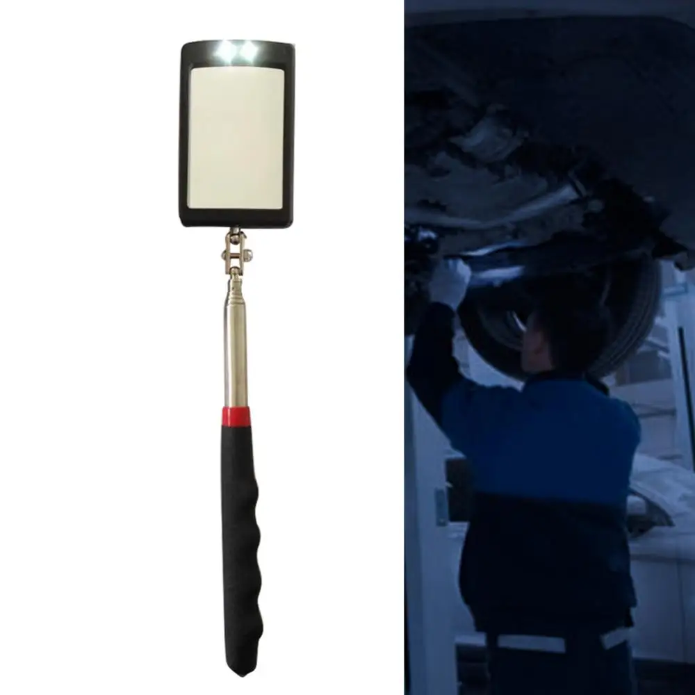 

Car Auto Bottom Repair Angle Adjustable Telescopic Inspection Mirror LED Light