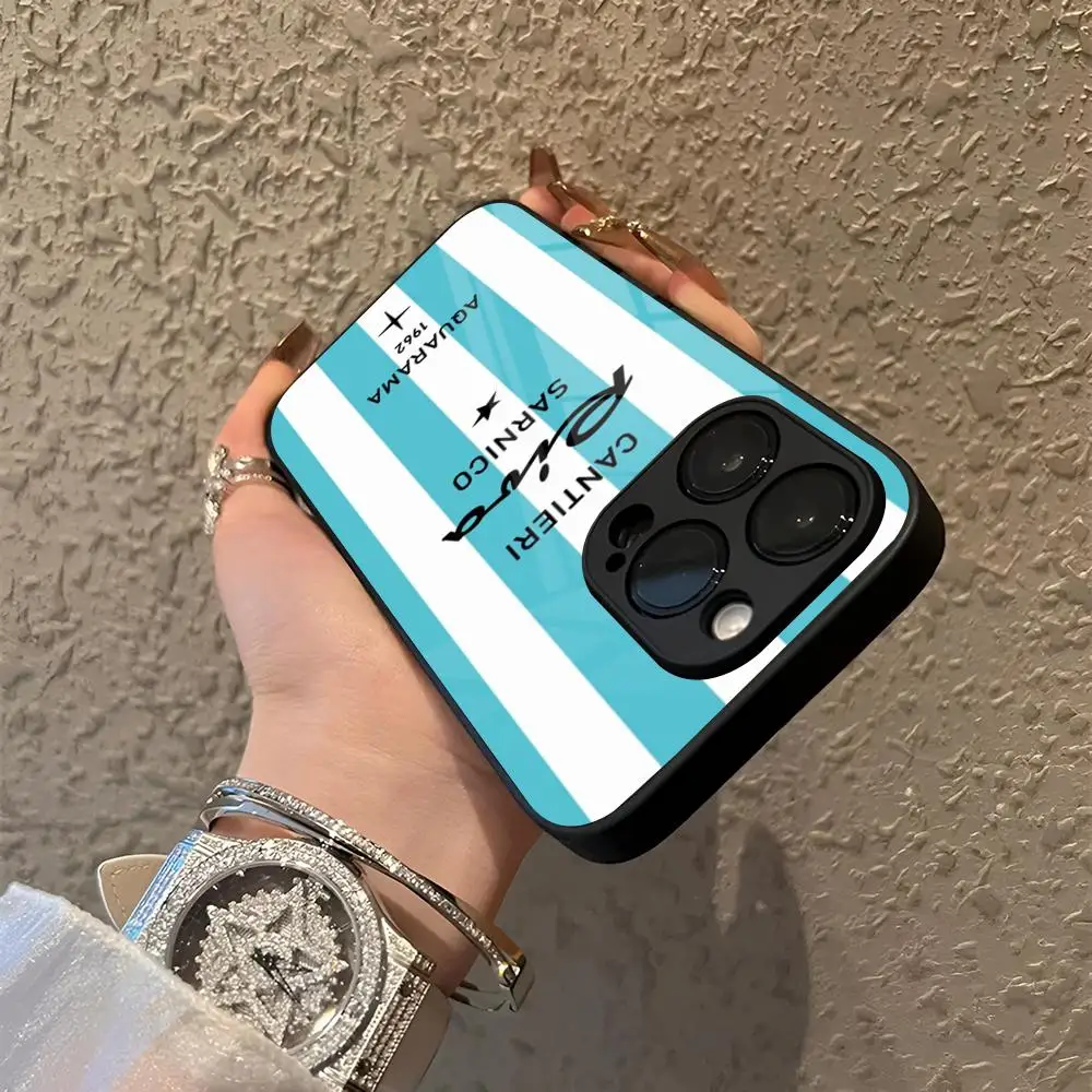 Funda de Teléfono Saint Tropez Riva Aquarama de Vidrio para Samsung S25 S26 S24 S23 Ultra iPhone 17 15 14 16 13 Pro Max Plus