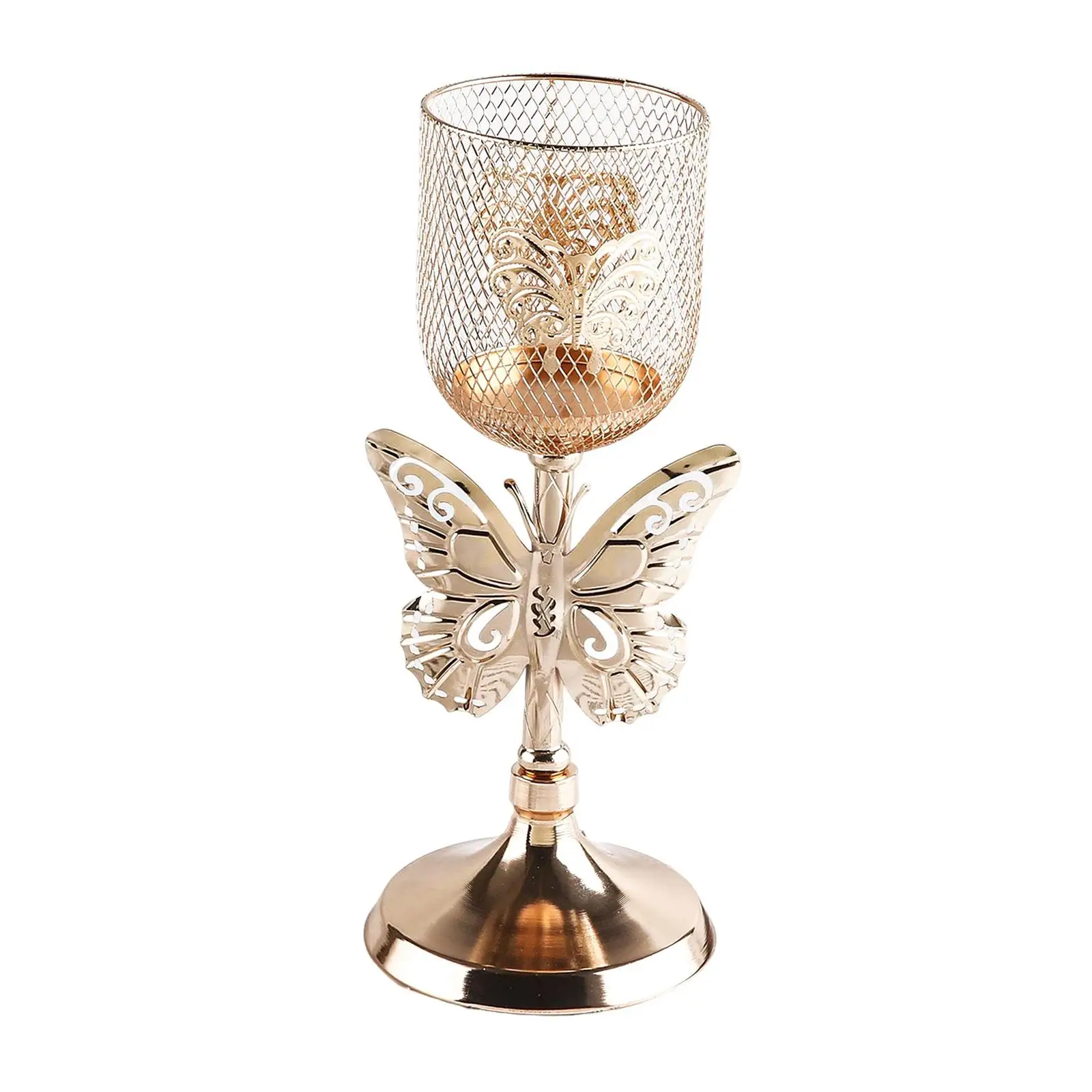 Portacandele Tealight Candelabro Capodanno Candelabrum Candeliere in metallo