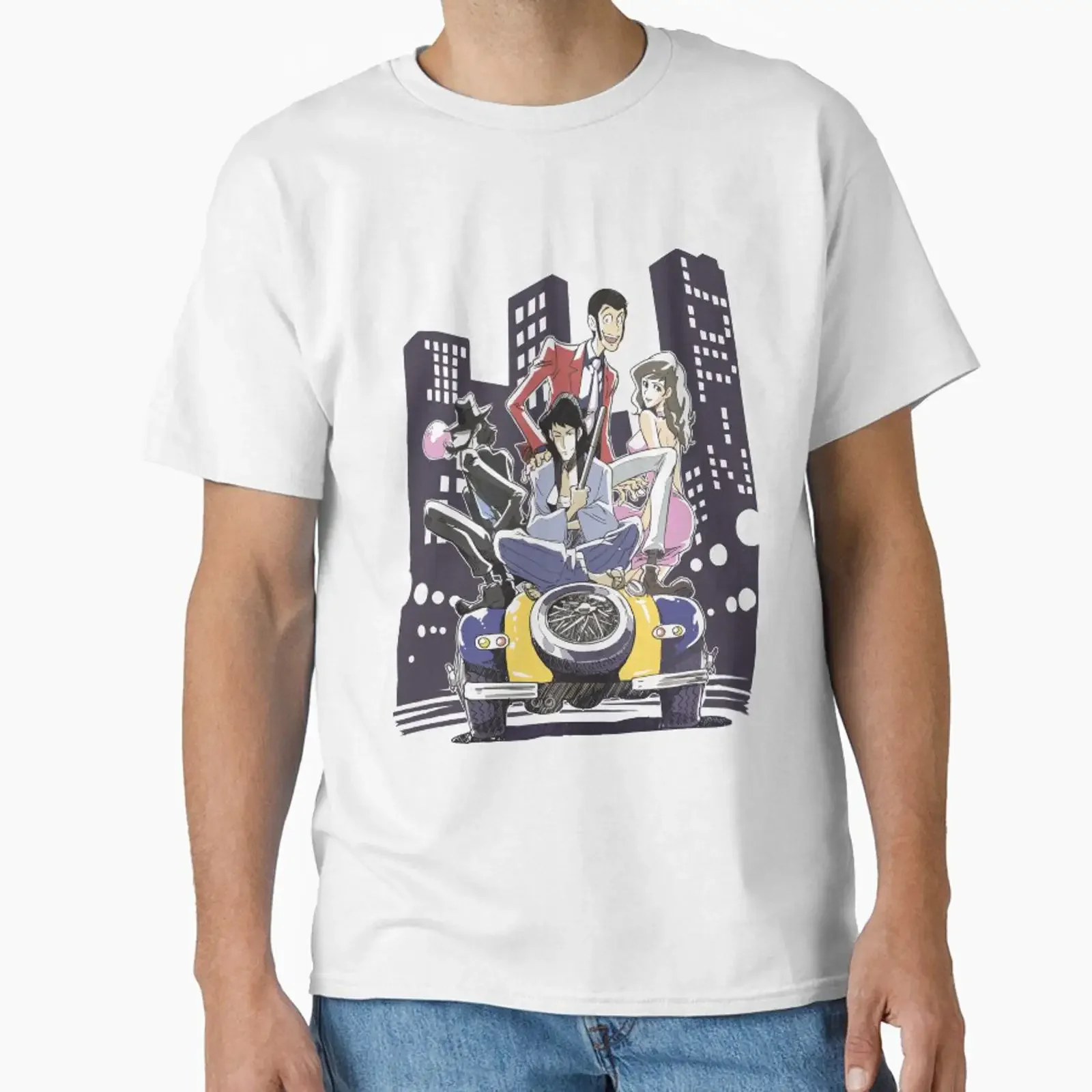 Lupin the Third with Jigen Goemon and Fujiko budflux com designed sold by vintage Washed Unisex homme Comfortable Casual