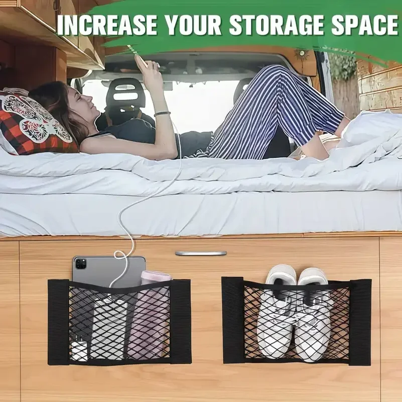 Wall Kitchen Cabinet Door Storage Bags Mesh Garbage Bag Plastic Shopping Bags Dispenser Sundries Bag Net Car Trunk Organizer Bag