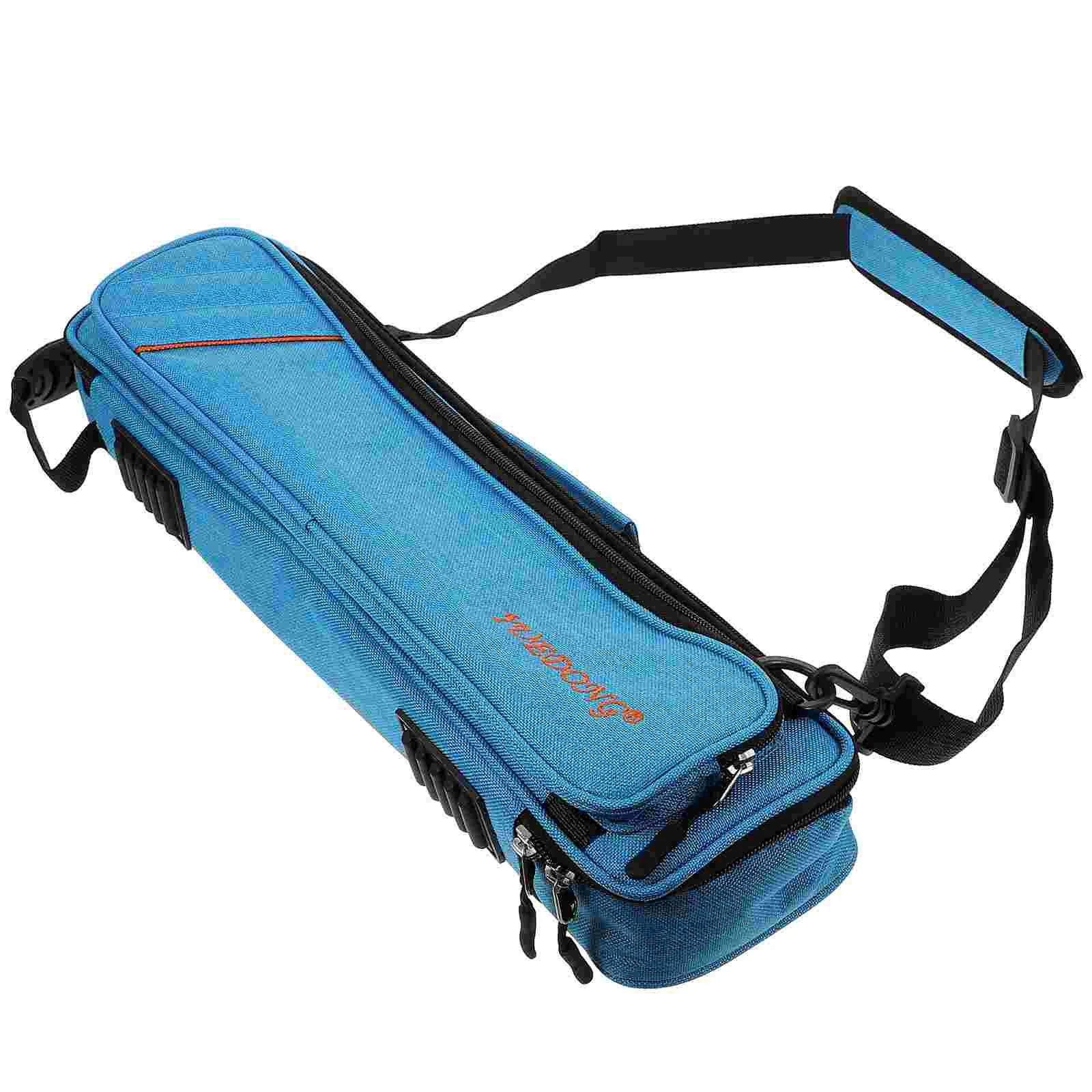 Flute Case with Shoulder Strap Bag Musical Instrument Accessory Hard Shell Supply