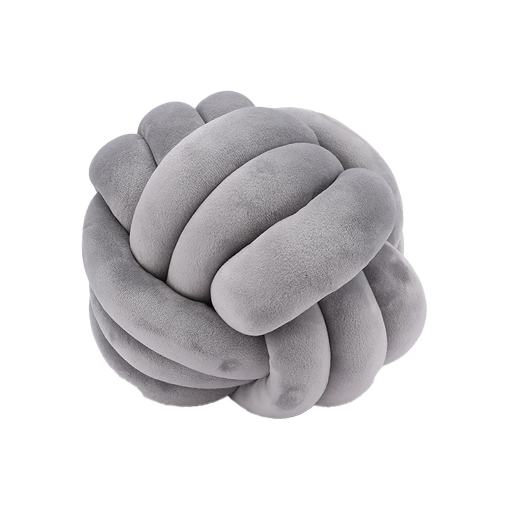 24cm/9,45 in geknoteten Ball Kissen Plüschtiere lustige Form Plüsch Puppe Kissen nach Hause Plüsch Ornament Spielzeug für Kinder Geburtstags geschenke