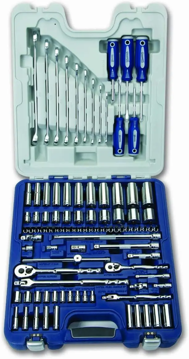 50611 1/4-Inch and 3/8-Inch Drive Master Socket and Tool Set, 95-Piece