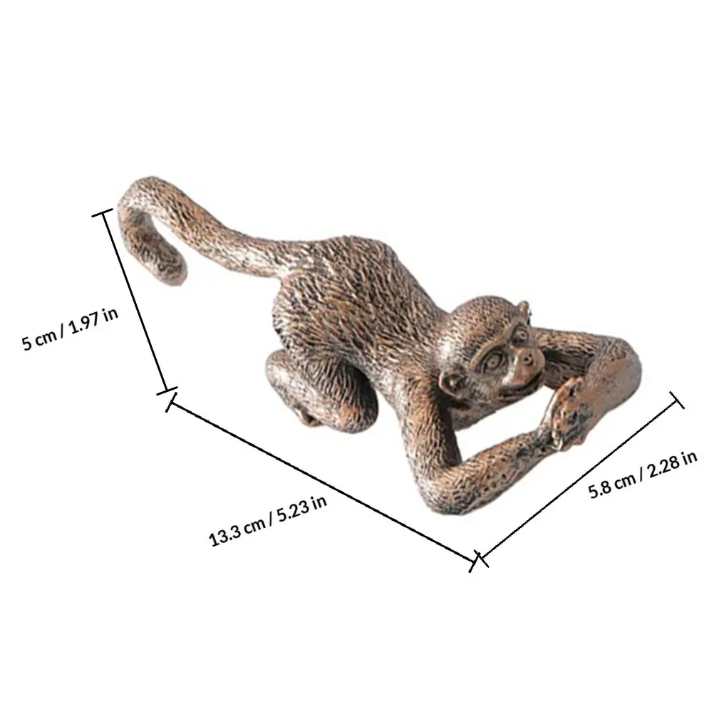 Resin Hanging Monkey Pendant Yard Statue Creative Garden Ornament Indoor Outdoor Tree Hanging Monkey Decor Garden Decorations
