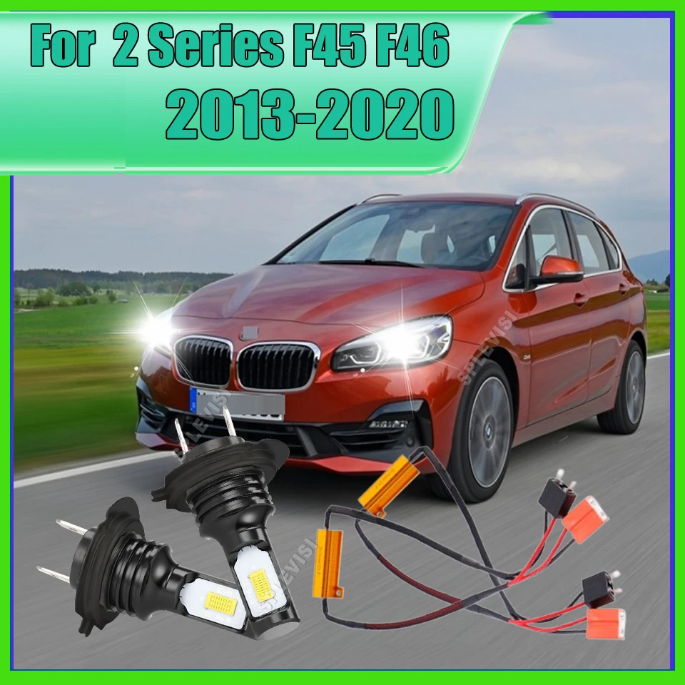 

LED Light Bulbs Headlight High Energy W/ Load Resistor Kit For BMW 2 Series F45 F46 2013 2014 2015 2016 2017 2018 2019 2020