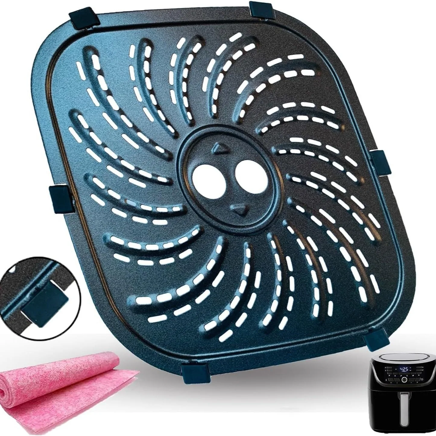 Air fryer accessories 6QT fryer 8QT support plate suitable for PowerXL Vortex Pro silicone