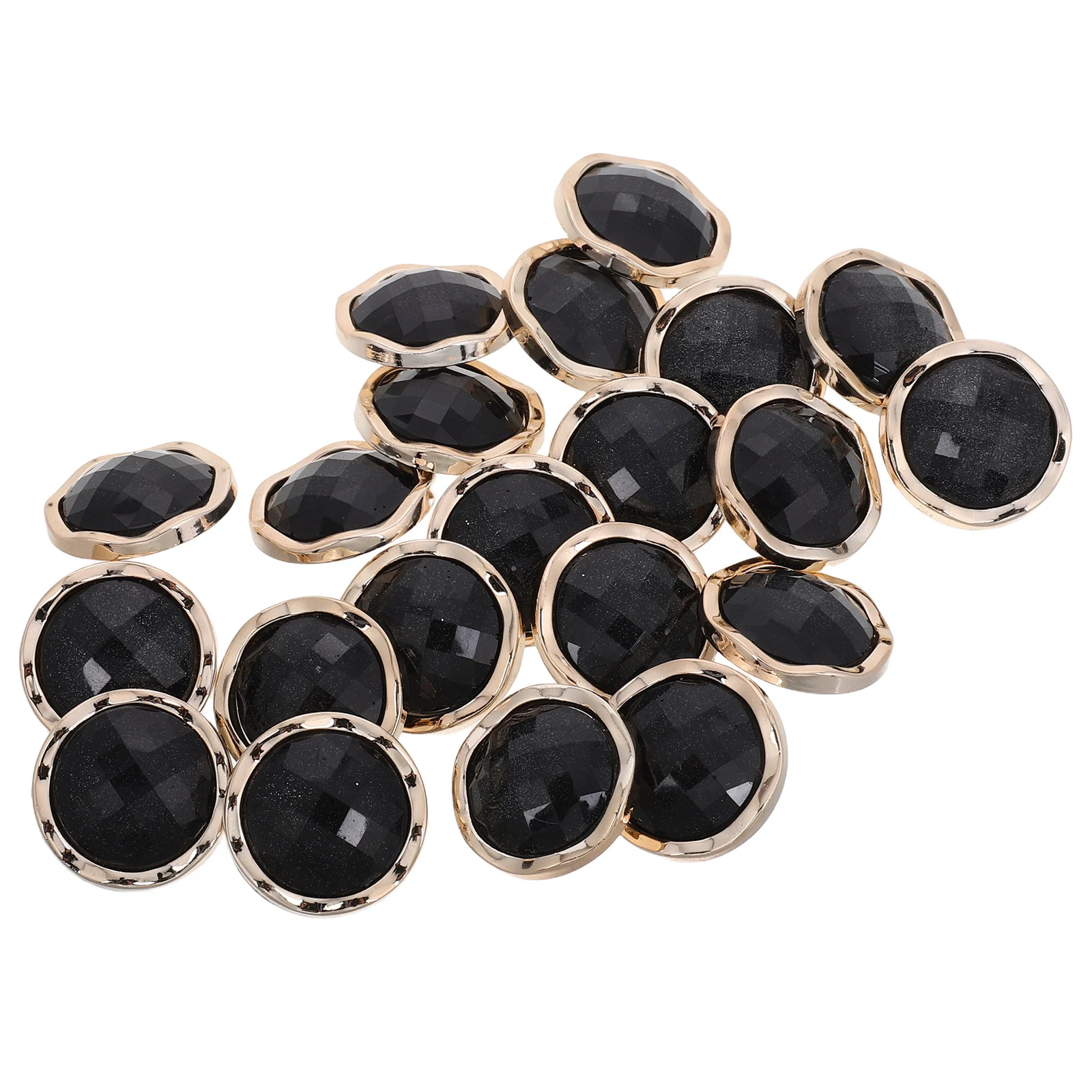 

20Pcs Small Plastic Rhinestone Buttons Decorative Fastener for Womens Coat Sweater Sewing DIY Replacement Buttons for Crafting