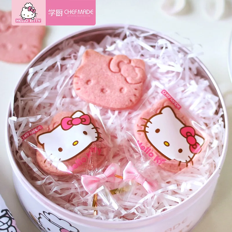 50Pcs Hello Kitty Kawaii Lollipop Ice Cube Mold Bow Packaging Bags Handmade Cheese Stick Packaging Wholesale Women Accessories