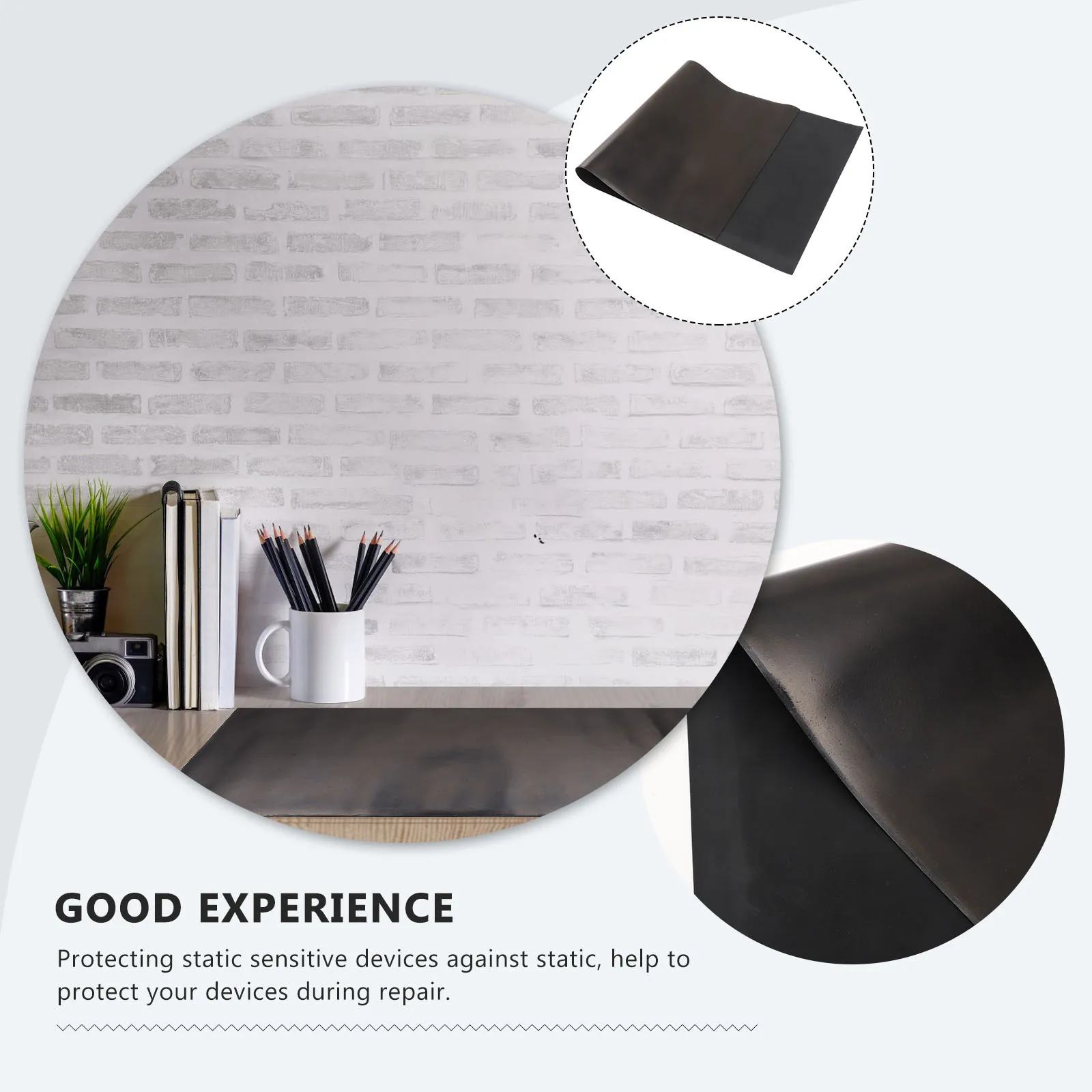 مكافحة ساكنة ارتفاع درجة الحرارة منضدة حصيرة التأريض وسادة مكتب للإلكترونيات إصلاح محطة لحام حصيرة مطاطية حماية Esd #1