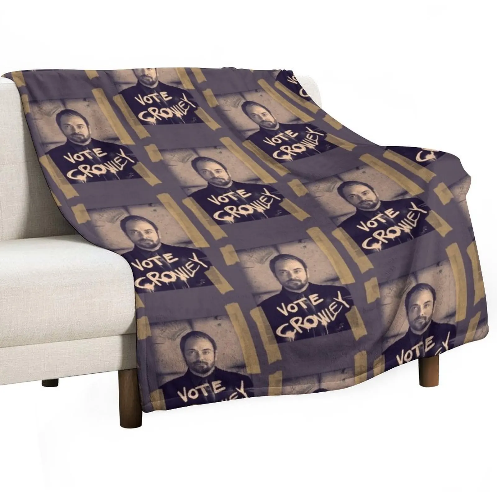 VOTE CROWLEY Throw Blanket warm winter christmas gifts Thins Cute Plaid Blankets