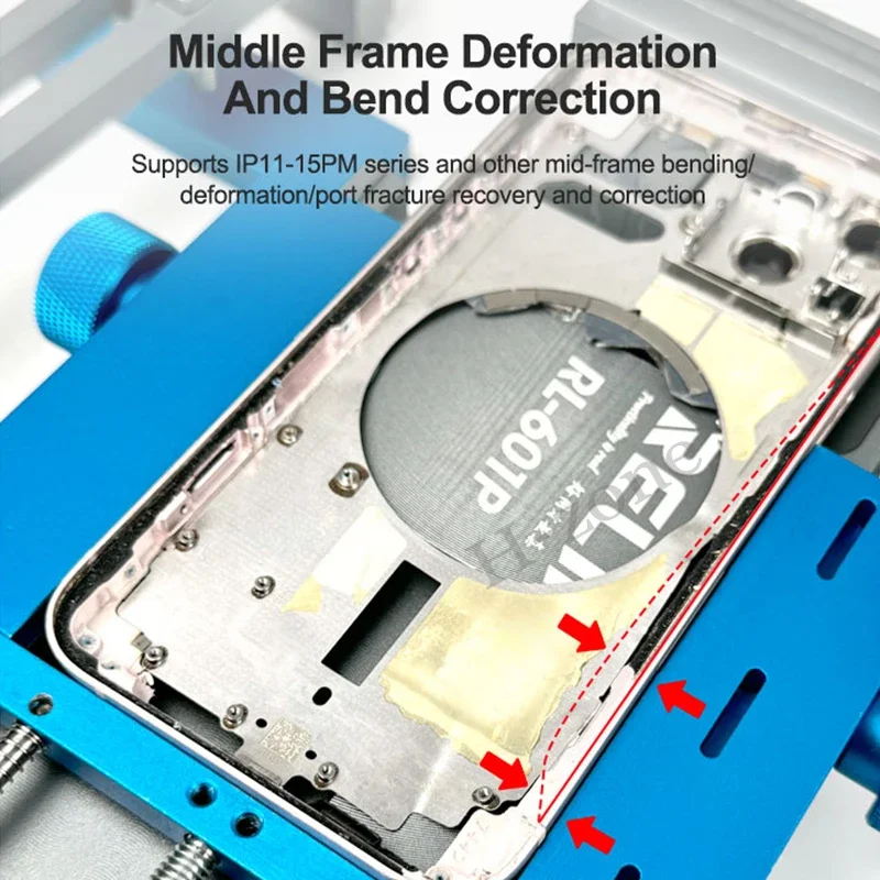 RELIFE RL-601P Multi-function Mid-frame Correcting Fixture for IP 11-15ProMax Middle Housing Frame Deformation Corrector