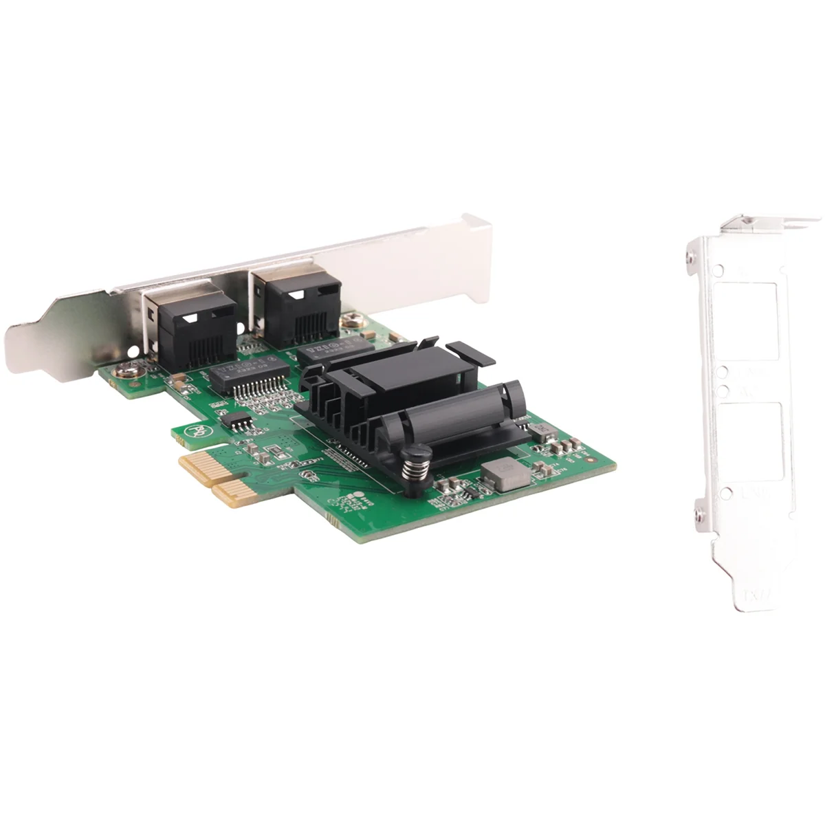 2-Port Gigabit PCIe Network Card 1000M Dual Ports PCI Express Ethernet Adapter with 82571EB LAN NIC Card for Windows