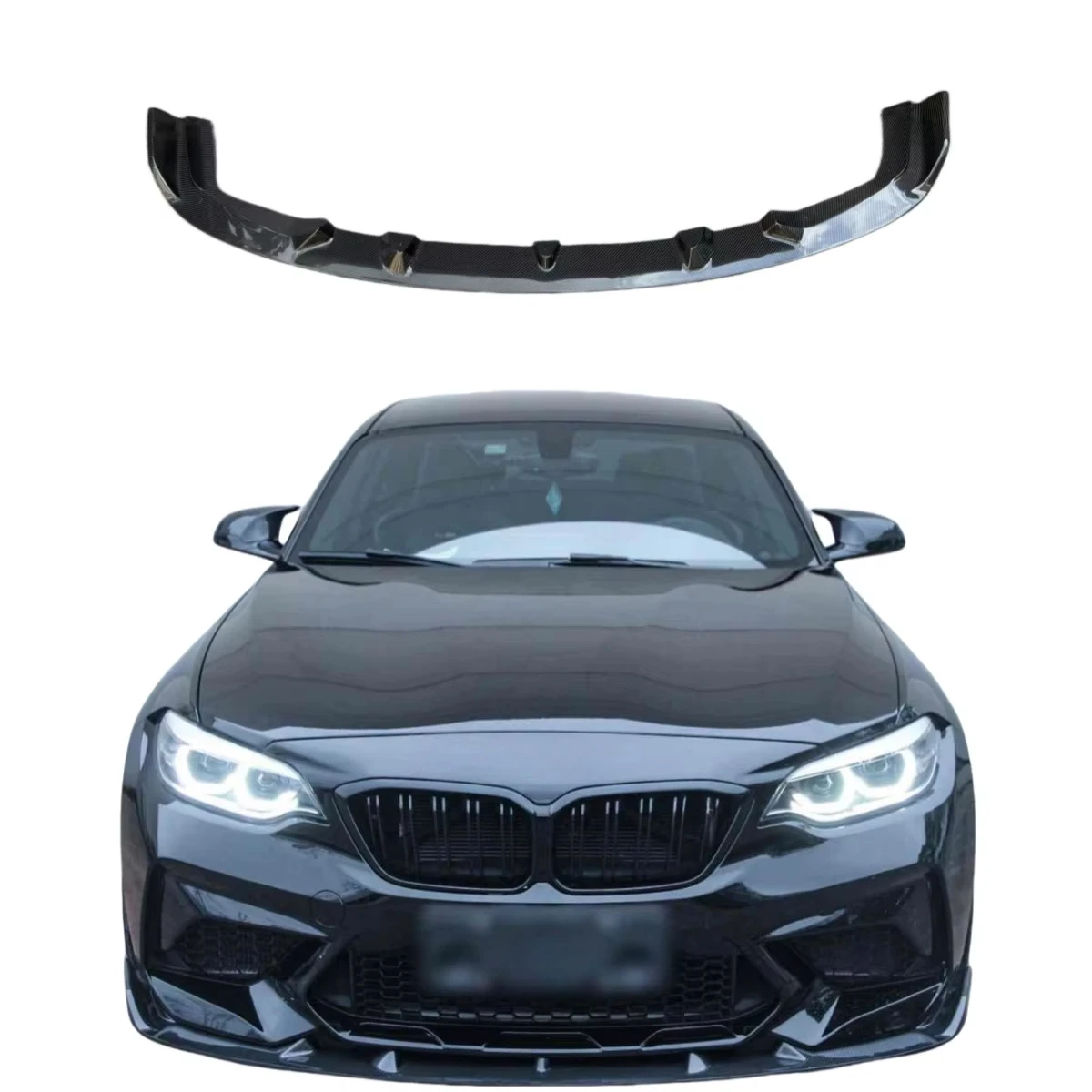 

F87 M2C Front Bumper Lip Carbon Fiber for F87 M2C 3D Style Front Lip 2016-2020